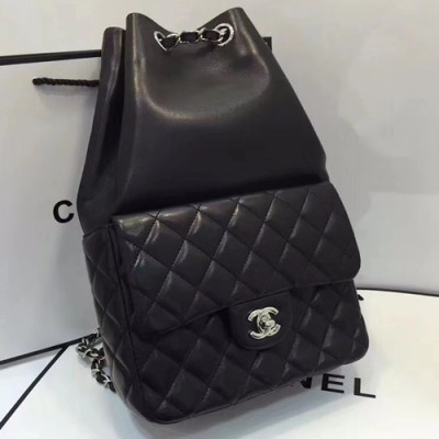 Chanel 2019 Drawstring Back Pack ,20CM - 샤넬 2019 드로스티링 백팩,CHAB0962,20CM,블랙