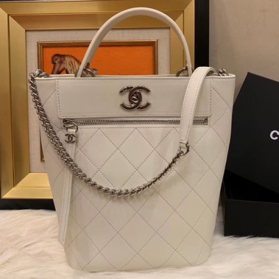 Chanel 2019 Bucket Shoulder Bag,20CM - 샤넬 2019 버킷 숄더백,CHAB0968,20CM,화이트