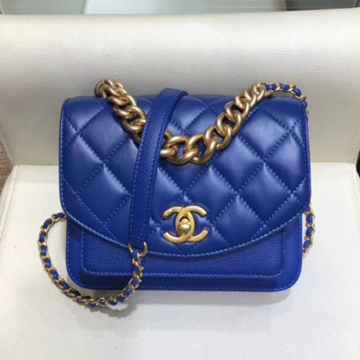 Chanel 2019 Flap Shoulder Bag,19CM - 샤넬 2019 플랩 숄더백,CHAB0976,19CM,블루