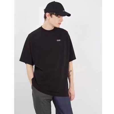 Vetements 2019 Mens Printing Logo Cotton Short Sleeved Oversize Tshirt - 베트멍 남성 프린팅 로고 코튼 오버사이즈 반팔티 Vetts0001.Size(s -xl).블랙