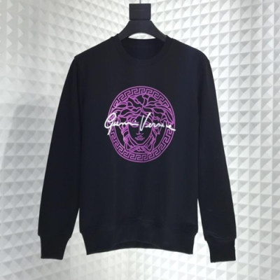 Versace  2019 Mm/Wm Logo Wolf Cotton Hood Tee - 베르사체 남자 로고 울프 코튼 후드티 VerHT0050.Size(s -2xl).블랙