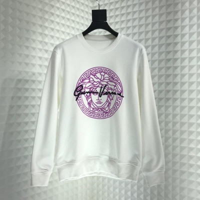 Versace  2019 Mm/Wm Logo Wolf Cotton Hood Tee - 베르사체 남자 로고 울프 코튼 후드티 VerHT0050.Size(s -2xl).화이트