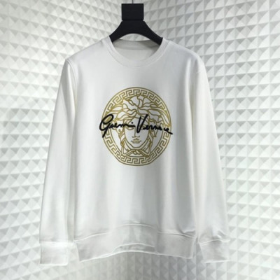 Versace  2019 Mm/Wm Logo Wolf Cotton Hood Tee - 베르사체 남자 로고 울프 코튼 후드티 VerHT0051.Size(s -2xl).화이트