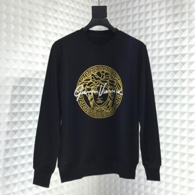 Versace  2019 Mm/Wm Logo Wolf Cotton Hood Tee - 베르사체 남자 로고 울프 코튼 후드티 VerHT0051.Size(s -2xl).블랙