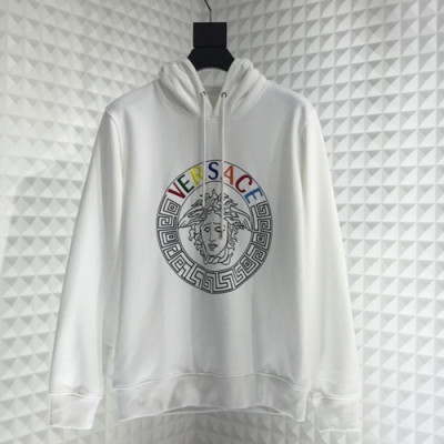 Versace 2019 Mm/Wm Logo Wolf Cotton Hood Tee -베르사체 남자 로고 울프 코튼 후드티 VerHT0053.Size(m -3xl).화이트