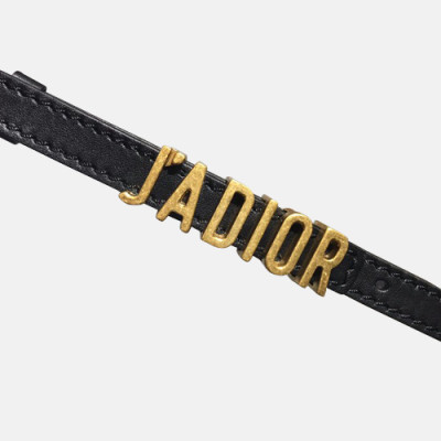Christian Dior 2019 Jadior Ladies Leather Belt - 크리스챤 디올 2019 자디올 여성용 레더 벨트 DIOBT0014,Size(1.5CM).블랙
