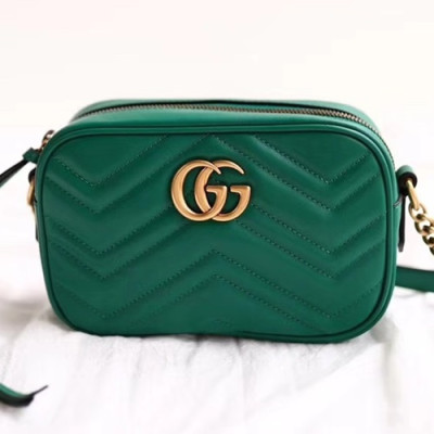 Gucci Marmont Matlase Shoulder Bag,18CM - 구찌 마몬트 마틀라세 숄더백 448065,GUB0690,18cm,그린