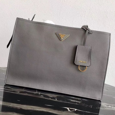 Prada 2019 Etiquette Tote Bag,34cm - 프라다 2019 에티켓 토트백 ,1BG122-4,34cm,그레이