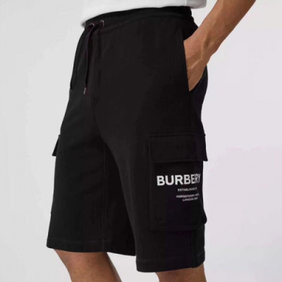 Burberry 2019 Mens Logo Casual Training Half Pants - 버버리 남성 캐쥬얼 트레이닝 반바지 Burhp0072.Size(M- 2XL).블랙