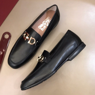 Ferragamo 2018 Mens Gancio Leather Loafer - 페라가모 남성 레더 간치오 레더 로퍼 Fer0292x.Size(240 - 265).블랙