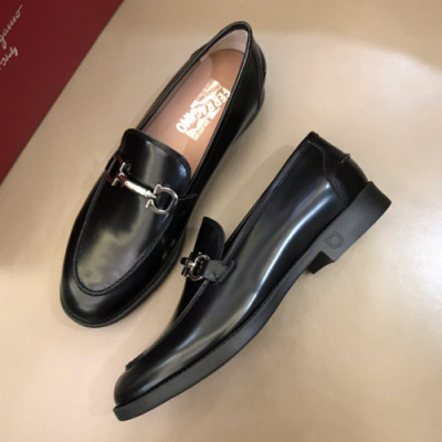 Ferragamo 2018 Mens Gancio Leather Loafer - 페라가모 남성 레더 간치오 레더 로퍼 Fer0297x.Size(240 - 265).블랙