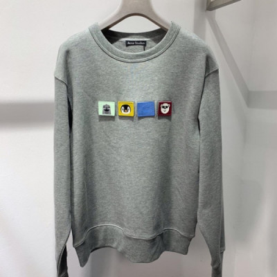 Acne 2019 Mm/Wm Logo Wolf Cotton Hood Tee - 아크네 남자 로고 울프 코튼 후드티 AcnHT0001.Size(s -xl).그레이