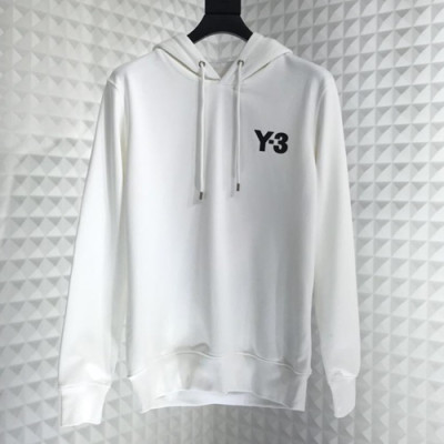 Y-3  2019 Mm/Wm Logo Wolf Cotton Hood Tee -요지야마모토 남자 로고 울프 코튼 후드티  Y-3HT0002.Size(m -3xl).화이트