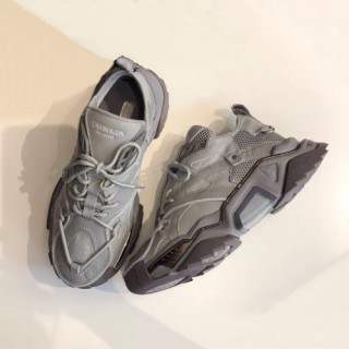 Calvin Klein 2018 Mm/Wm Leather Running Shoes - 캘빈클라인 남자 레더 런닝화 Cal0013x.Size(225 - 270).그레이