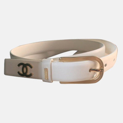 Chanel 2019 Ladies Leather Belt - 샤넬 2019 여성용 레더 벨트 CHABT0024.Size(2.0cm).화이트