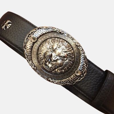 Chrome Hearts 2019 Mens Leather Belt - 크롬하츠 2019 남성용 레더 벨트 CHRBT0012,블랙