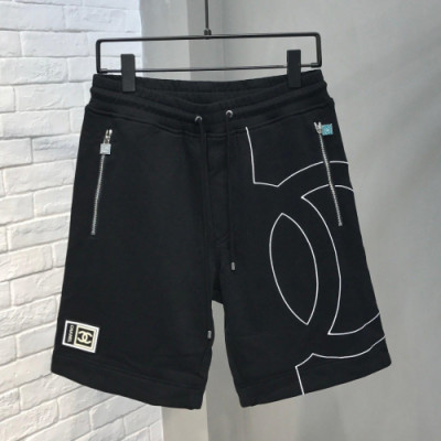 Chanel 2019 Mens Initial Logo Casual Training Half Pants - 샤넬 남성 이니셜 로고 캐쥬얼 트레이닝 반바지 Chahp0013.Size(M - 4XL).컬러(블랙)