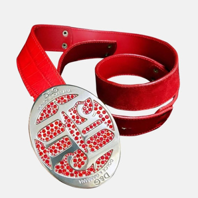 Dolce&Gabbana 2019 Woman Leather Belt - 돌체앤가바나 2019 여성용 레더 벨트 DOLBT0005,레드