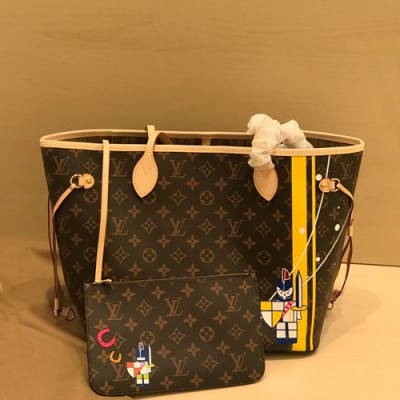 Louis Vuitton 2019 Never Full Monogram Tote Shoulder Shopper Bag,32/40cm - 루이비통 2019 네버풀 모노그램 토트 숄더 쇼퍼백 M40995,LOUB1550 ,32/40cm,브라운