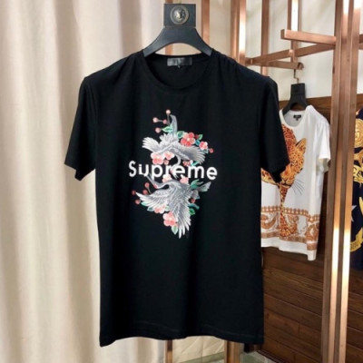 Supreme 2019 Mens Logo Cotton Short Sleeved Tshirt - 슈프림 남성 로고 코튼 반팔티 supts0009.Size(M- 6XL).컬러(블랙)