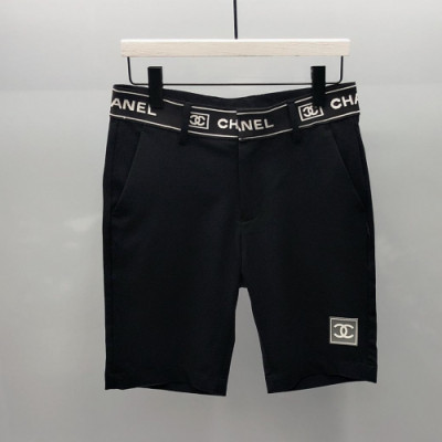 Chanel 2019 Mens Logo Casual Training Half Pants - 샤넬 남성 캐쥬얼 트레이닝 반바지 Chahp0089.Size(M- 3XL).블랙