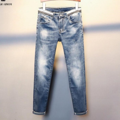 Armani 2019 Mens Graffity Denim Pants - 알마니 남성 그래피티 데님 팬츠 Armdp0034.Size(29-38).블루