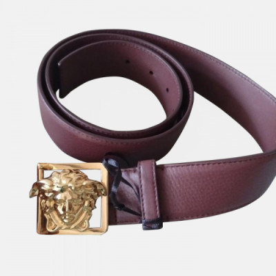 Versace 2019 Mens Leather Belt - 베르사체 2019  남성용 레더 벨트 VERBT0049,레드