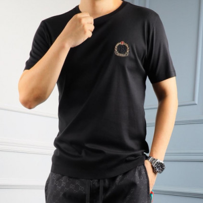 Burberry 2019 Mens Logo Cotton Short Sleeved Tshirt - 버버리 남성 로고 코튼 반팔티 Burts0096.Size(M- 3XL).컬러(블랙)