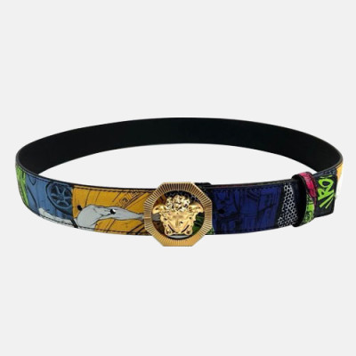 Versace 2019 Mens Leather Belt - 베르사체 2019  남성용 레더 벨트 VERBT0064,블랙