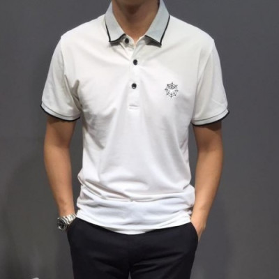 DIOR 2019 Mens Logo Cotton Short Sleeved Tshirt -디올 남성 로고 코튼 반팔티 Diots0052.Size(m - 3xl).화이트