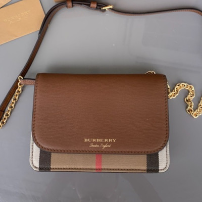 Burberry 2019 Mini Chain Shoulder Cross Bag, 19cm - 버버리 2019 여성용 미니 체인 숄더 크로스백,BURB0355,19cm,브라운