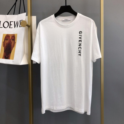 Givenchy 2019 Mens Logo Cotton Short Sleeved Tshirt -지방시 남성 로고 코튼 반팔티 Givts0027.Size(m- 2xl).컬러(화이트)