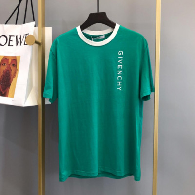 Givenchy 2019 Mens Logo Cotton Short Sleeved Tshirt -지방시 남성 로고 코튼 반팔티 Givts0027.Size(m- 2xl).컬러(그린)