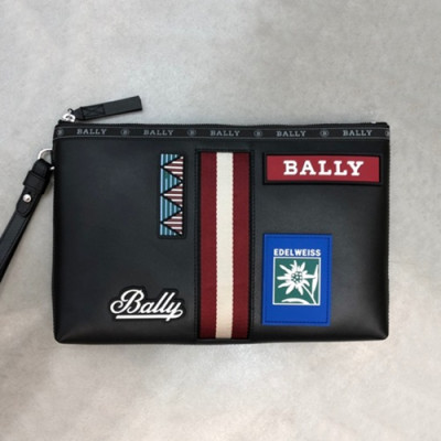 Bally 2019 Leather Clutch Bag,32cm  - 발리 2019 레더 남성용 클러치백  BALB0031,32cm,블랙