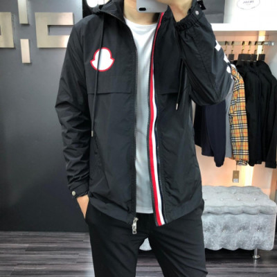 Mocler  2019 Mm/Wm Casual Windproof Hood Jacket - 몽클레어 남자 캐쥬얼 방풍 후드자켓 Mocja0075.Size(m - 3xl).블랙
