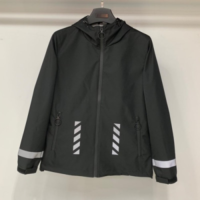 Off-white  2019 Mm/Wm Casual Wind Breaker Jacket - 오프화이트 남자 캐쥬얼 방풍 바람막이 Offja0024.Size(m - 3xl).블랙