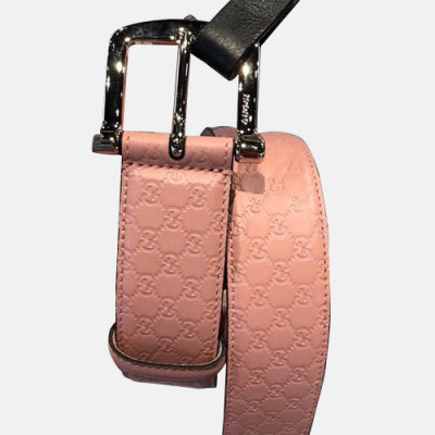 Gucci 2019 Woman Leather Belt - 구찌 2019 여성용 레더 벨트 GUBT0120,핑크