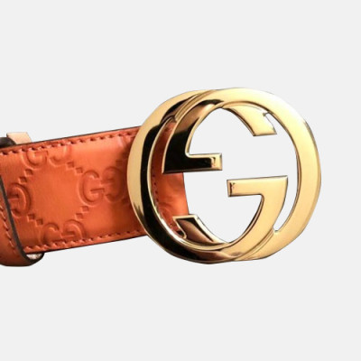 Gucci 2019 Woman Leather Belt - 구찌 2019 여성용 레더 벨트 GUBT0123,오렌지
