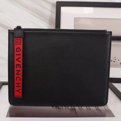 Givenchy 2019 Leather Clutch Bag,30cm - 지방시 2019 레더 남여공용 클러치백 GVB0144,30cm,블랙