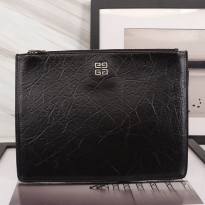 Givenchy 2019 Leather Clutch Bag,30cm - 지방시 2019 레더 남여공용 클러치백 GVB0146,30cm,블랙