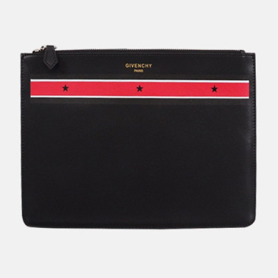 Givenchy 2019 Leather Clutch Bag,30cm - 지방시 2019 레더 남여공용 클러치백 GVB0177,30cm,블랙