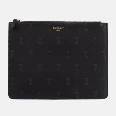 Givenchy 2019 Leather Clutch Bag,30cm - 지방시 2019 레더 남여공용 클러치백 GVB0190,30cm,블랙