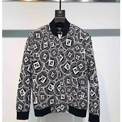 Fendi 2019 Mens Printing Cajual Cotton Suit Jacket - 펜디 남성 프린팅 캐쥬얼 코튼 슈트 자켓 FEN0002.Size(M -3XL).블랙/레드