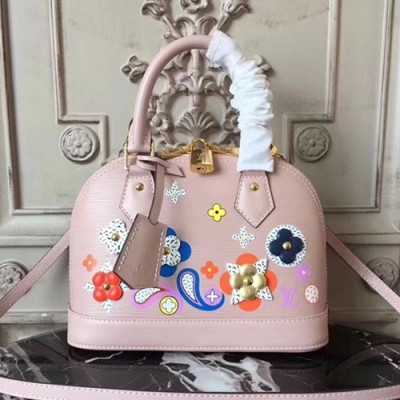 Louis Vuitton 2019 Alma BB Leather Tote Shoulder Bag,25cm - 루이비통 2019 알마 BB 레더 여성용 토트숄더백,M54836 ,LOUB1587,25cm,핑크