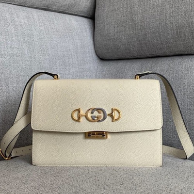 Gucci 2019 Zumi Leather Shoulder Bag,24CM - 구찌 2019 주미 레더  숄더백 576388,GUB0700,24cm,화이트