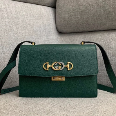 Gucci 2019 Zumi Leather Shoulder Bag,24CM - 구찌 2019 주미 레더  숄더백 576388,GUB0701,24cm,그린