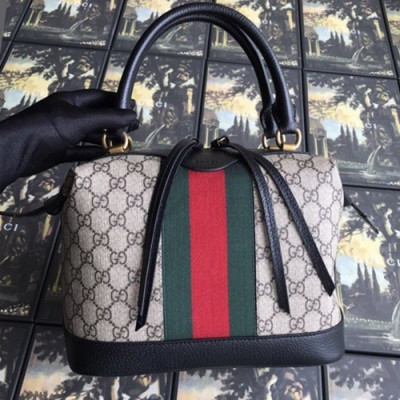 Gucci 2019 Ophidia Supreme Tote Bag,27CM - 구찌 2019 오피디아 수프림 여성용 토트백 523433,GUB0706,27CM,블랙