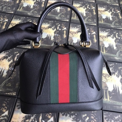 Gucci 2019 Ophidia Supreme Leather Tote Bag,27CM - 구찌 2019 오피디아 수프림 레더 여성용 토트백 523433,GUB0709,27CM,블랙