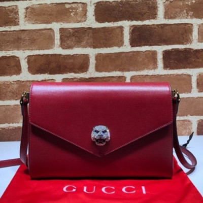 Gucci 2019 Tiger Head Women Shoulder Bag,28CM - 구찌 2019  타이거헤드 여성용 숄더백 527857, GUB0711,28cm,레드