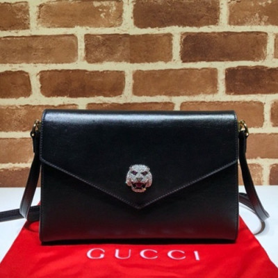 Gucci 2019 Tiger Head Women Shoulder Bag,28CM - 구찌 2019  타이거헤드 여성용 숄더백 527857, GUB0712,28cm,블랙
